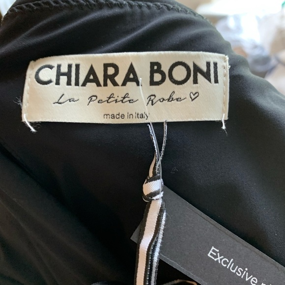 Chiara Boni Iria Black Sequin Gown Maxi Dress, NWT - Picture 9 of 10